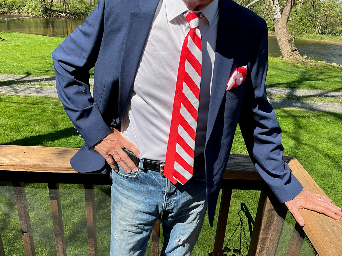 Red Stripes Tie