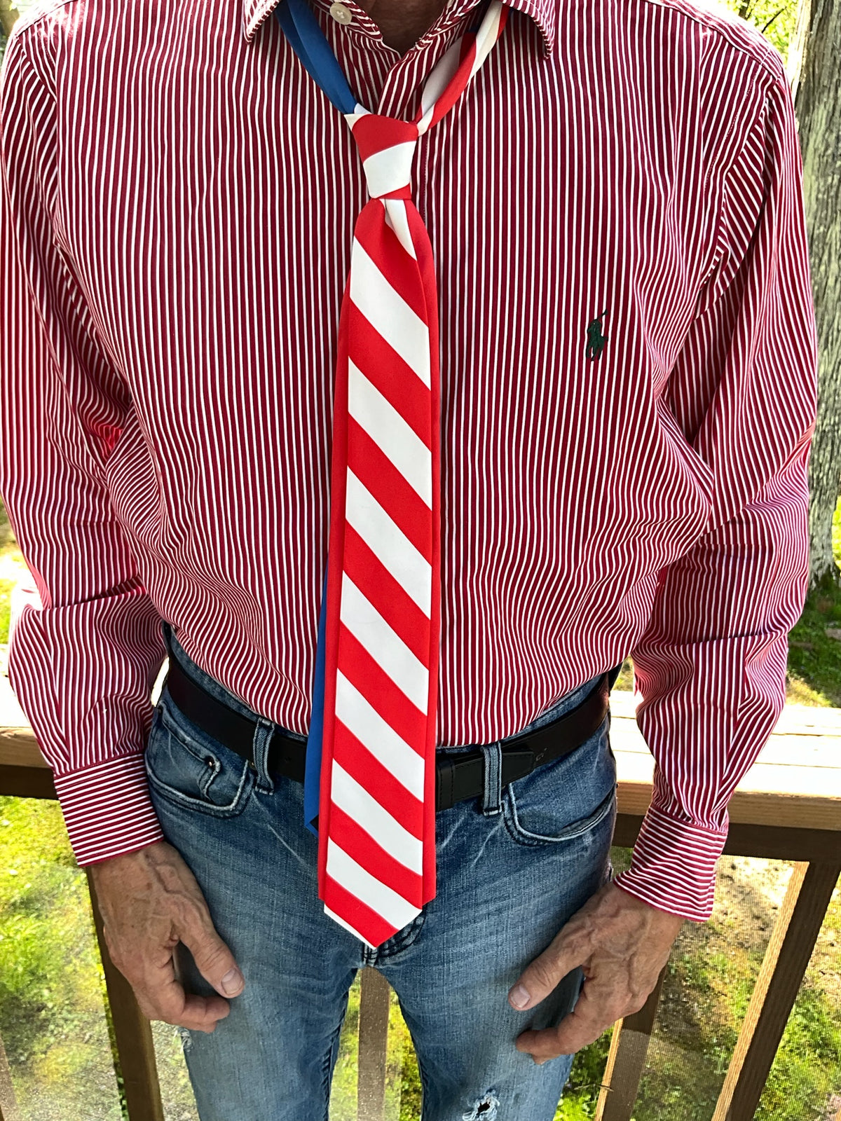 Red Stripes Tie