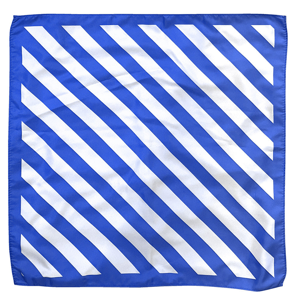 Blue Stripe Pocket Square